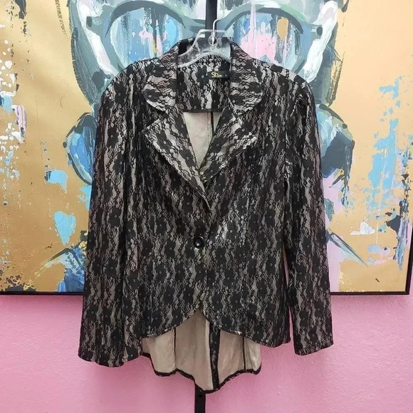 Shade Gold and Lace Jacket - Picture 1 of 4